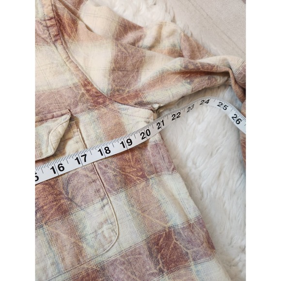 Urban Outfitters Womens Multicolor Plaid Long Sleeve Flannel Button Down Shirt M - Picture 5 of 6